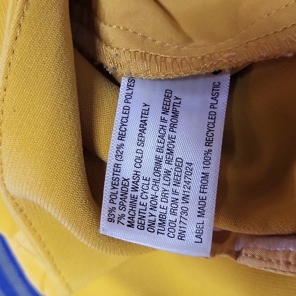 SERGIO HUDSON, Bright Yellow Wide-Leg Pants, SIZE L - Picture 7 of 7